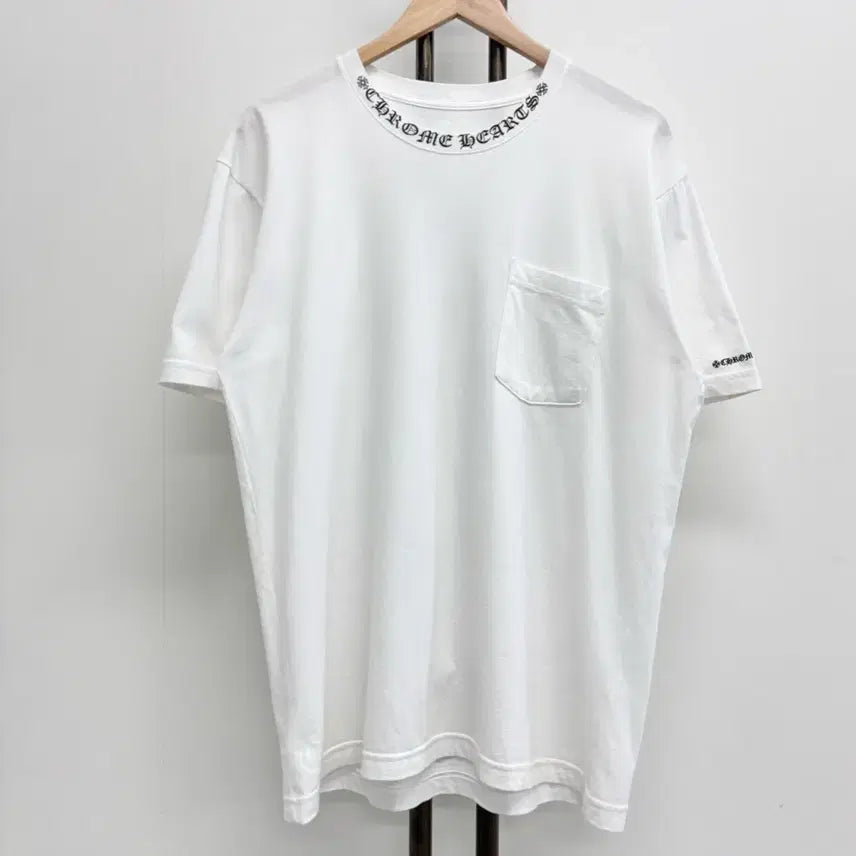[BUNJANG] Chrome Hearts Neck Script T-Shirt / [L]크롬하츠 넥 스크립트 반팔티