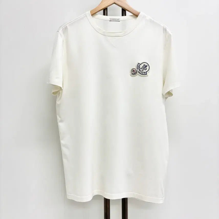 [BUNJANG] Moncler Double Logo Short Sleeve T-Shirt (L) / [L]몽클레어 더블와펜 반팔티