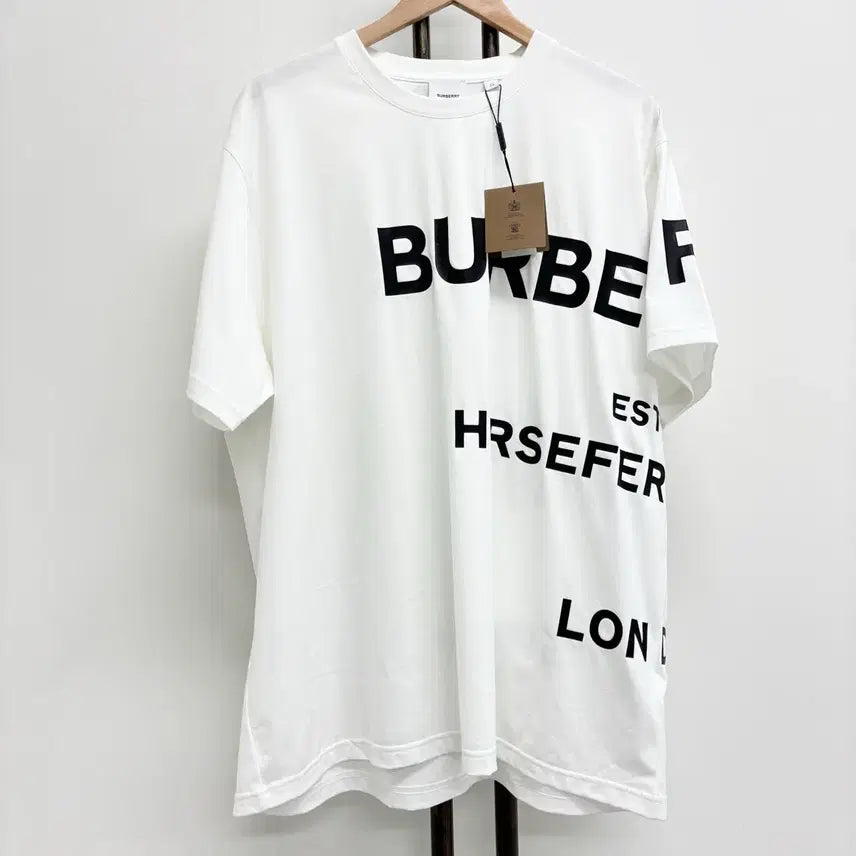 [BUNJANG] Burberry Logo T-Shirt White XL / [XL]버버리 로고 반팔티
