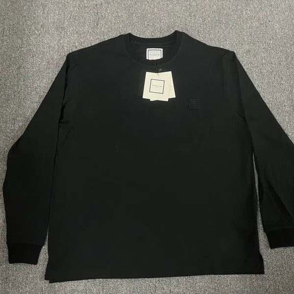 [BUNJANG] Wooyoungmi Luminous Jellyfish Back Logo Long Sleeve T-Shirt Black / 우영미 루미너스 젤리피쉬 백 로고 롱슬리브 티셔츠 블랙