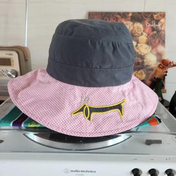 [BUNJANG] Louis Castel Dachshund Embroidery Bucket Hat / 루이까스텔 버킷햇 모자 닥스훈트 자수