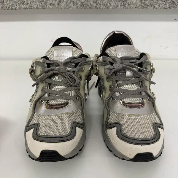 [BUNJANG] SUECOMMA BONNIE Miracle Sneakers (225) Silver/White/Black / 정품) 슈콤마보니 미라클 운동화 전지현 스니커즈 225