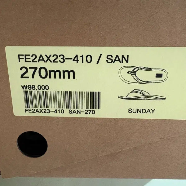 [BUNJANG] KOLON SPORT Leather Zori Sandals 270mm / 코오롱스포츠 가죽 조리 270mm