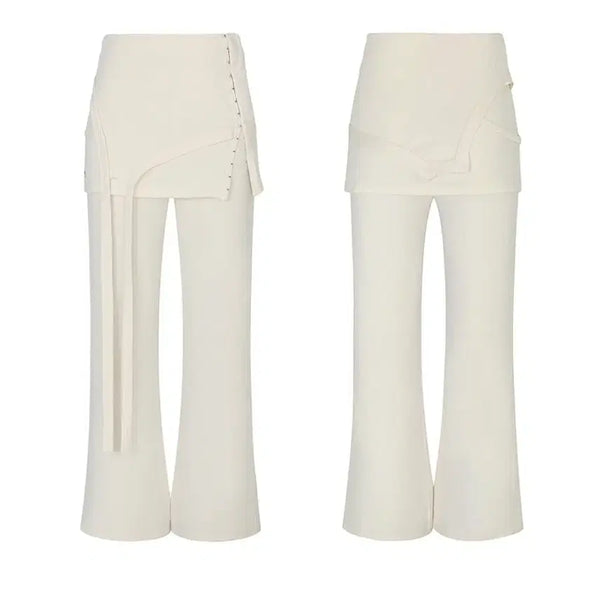 [BUNJANG] Pain or Pleasure Hook Layered Pants Cream / [새상품]페인오어플레져 후크 레이어드 팬츠