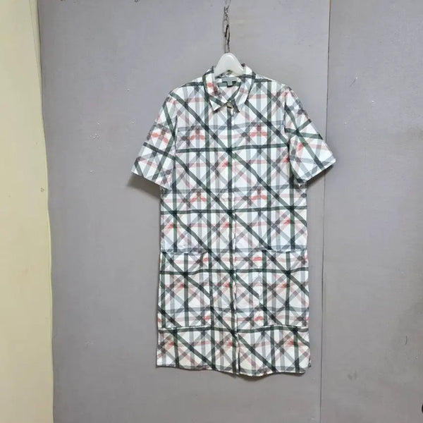[BUNJANG] COS Checked Midi Dress with Pockets / COS 코스 큰주머니 체크원피스 40  n5504