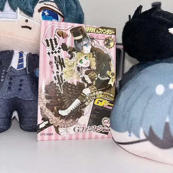 [BUNJANG] Black Butler Ciel & Lizzy Square Poster Can Badge / 흑집사 시엘 리지 포스터 사각뱃지 캔뱃지