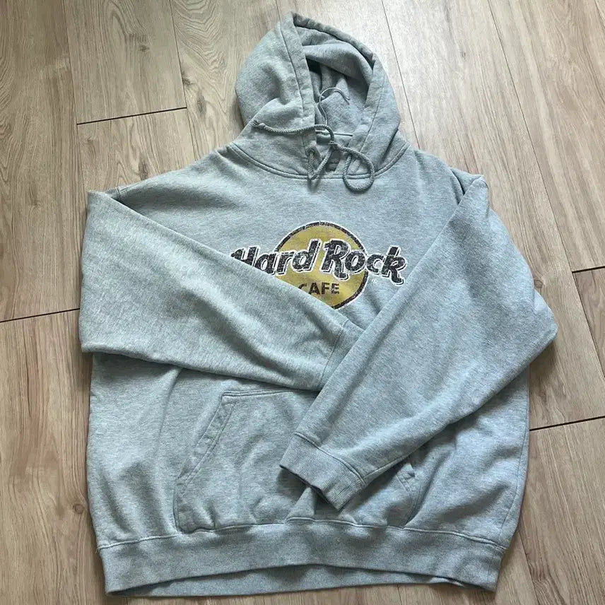 [BUNJANG] Hard Rock Cafe Grey Hoodie T-Shirt XXL / [XXL]하드락카페후드티셔츠 그레이