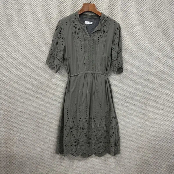 [BUNJANG] SJSJ Half-Sleeve Ethnic Dress / SJSJ 한섬 에스닉 모리 반팔 원피스 76 D02993