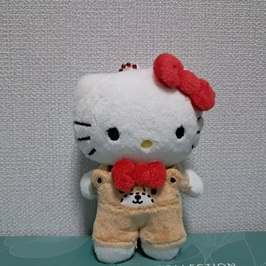 [BUNJANG] Hello Kitty Bear Plush Keychain / 헬로키티 곰돌이 인형 키링