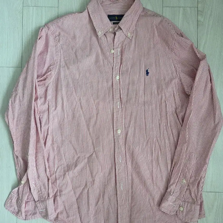 [BUNJANG] Polo Ralph Lauren Seersucker Stripe Shirt - Classic M / 폴로 시어서커 스트라이프 서츠
