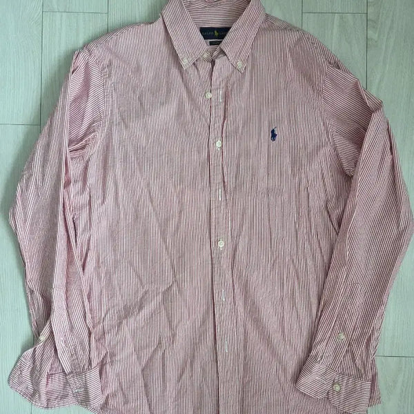 [BUNJANG] Polo Ralph Lauren Seersucker Stripe Shirt - Classic M / 폴로 시어서커 스트라이프 서츠