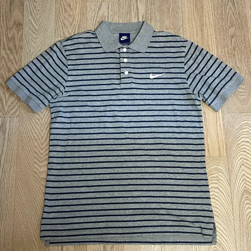 [BUNJANG] Nike Striped Short-Sleeve Polo Shirt / 나이키 스트라이프 반팔 카라티