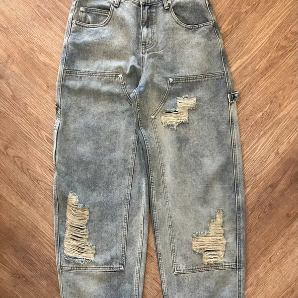 [BUNJANG] Milo Archive Carpenter Double Knee Denim Pants / 밀로아카이브 카펜터 더블니 데님 팬츠
