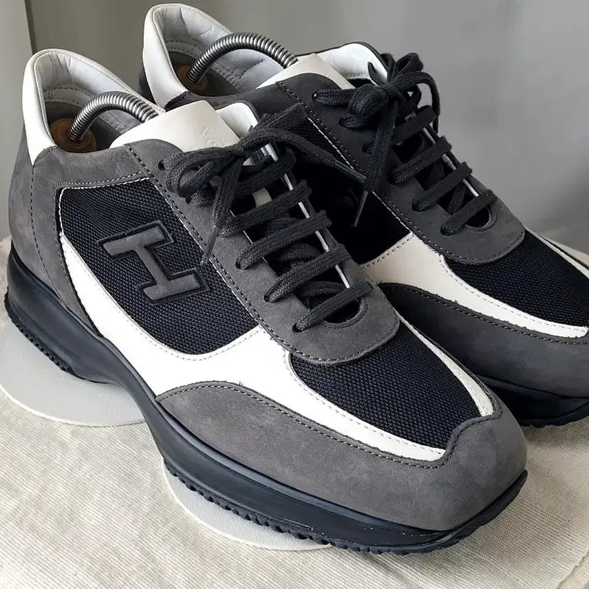 [BUNJANG] Hogan Interactive Suede and Mesh Sneakers (Size 260-265) / 호간 인터랙티브 스니커즈 260~265