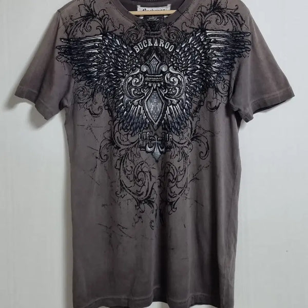[BUNJANG] Buckaroo Vintage Wash Rock Wings Short-Sleeve T-Shirt / L ) 버커루 빈티지 워싱 락 윙스 반팔티