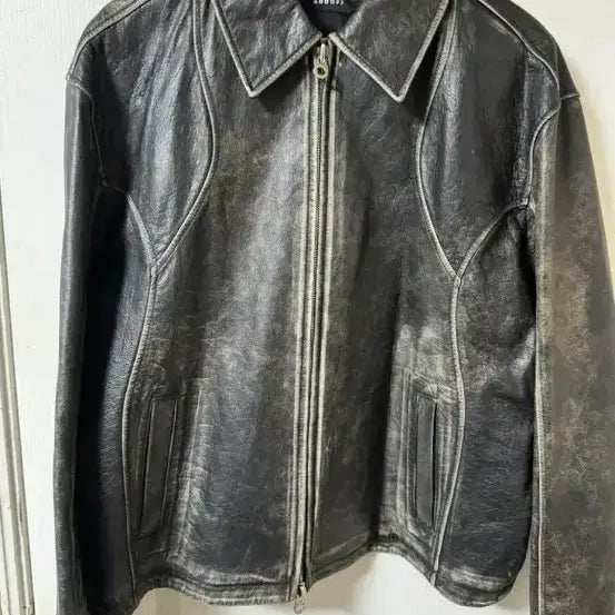 [BUNJANG] Addoff Leather Jacket / 애드오프 레더자켓