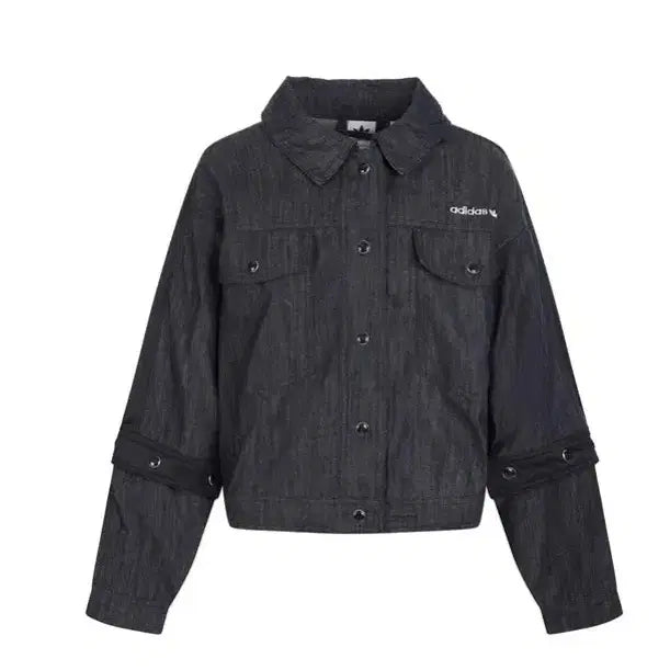 [BUNJANG] Adidas Black Denim Jacket Unisex / 아디다스 데님 자켓 블랙  공용