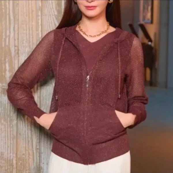 [BUNJANG] Georges Rech Pearl Mesh Zip-Up Set / 조르쥬레쉬 펄스카시 집업세트