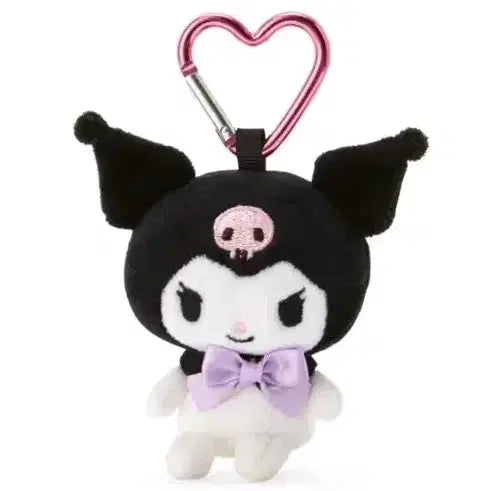 [BUNJANG] Kuromi Heart Carabiner Mini Mascot Holder Keychain / 쿠로미 하트 카라비너 미니 마스코트 홀더 인형 키링 2023 캐릭터 대상