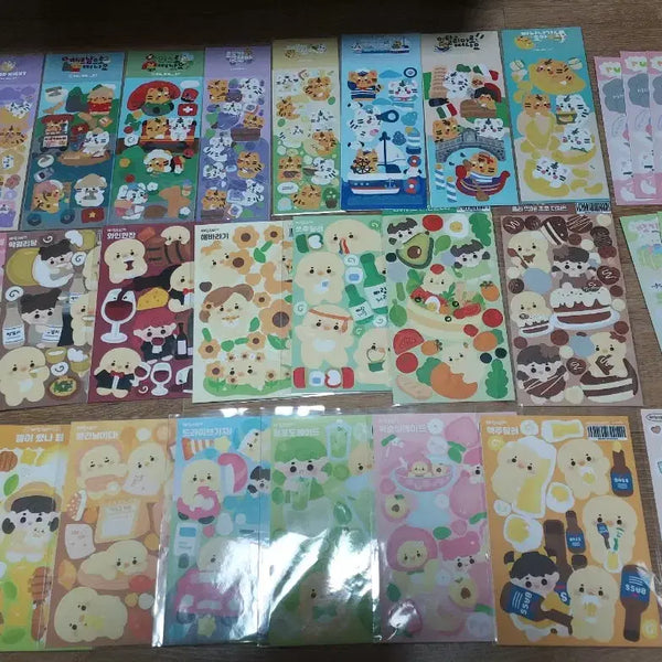 [BUNJANG] Famous Artist Deco Sealing Stickers Bundle Set / 유명 작가 다꾸 씰스 일괄