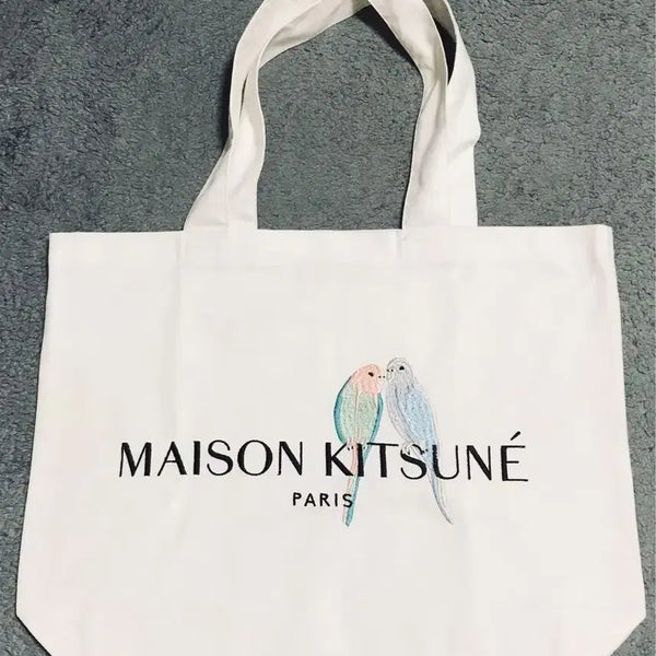 [BUNJANG] Maison Kitsuné Limited Edition Lovebirds Tote Bag / 메종키츠네 한정판 러브버드 토트백 에코백 새상품