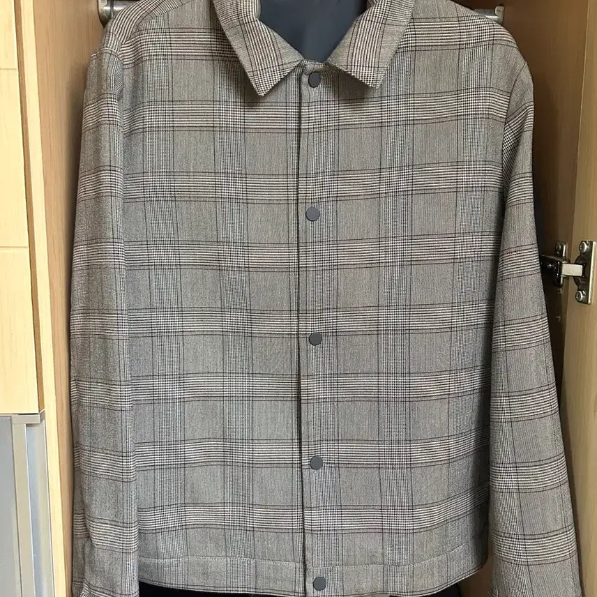 [BUNJANG] Mind Bridge TR Span Check Trucker Jacket MUJP6102 / 마인드브릿지 TR스판체크 트러커 MUJP6102