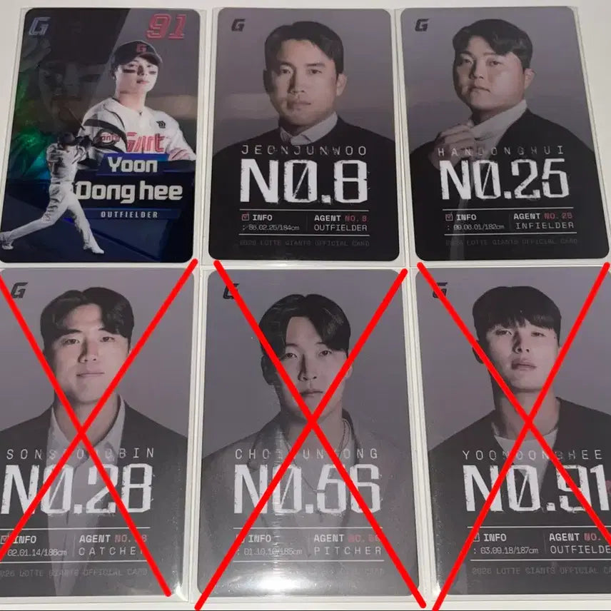 [BUNJANG] Lotte Giants May 2024 Photocard Set / 롯데 자이언츠 5월 1차 2차 포토카드 양도 교환