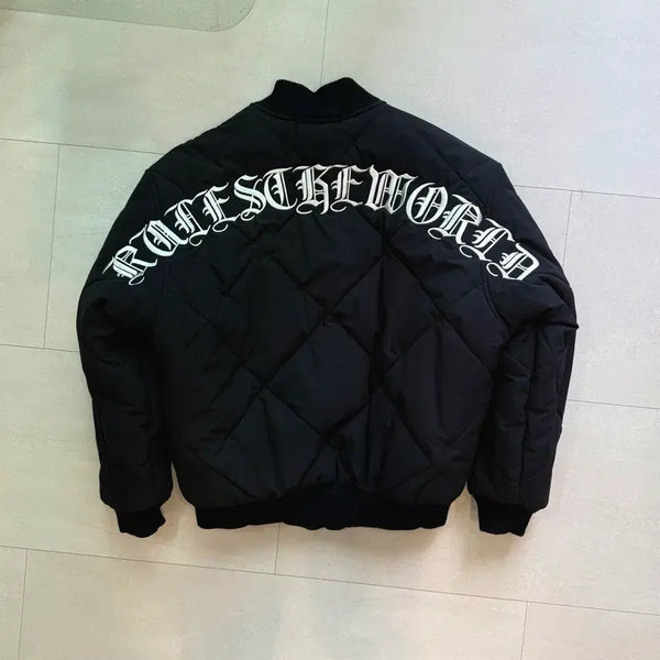 [BUNJANG] Corteiz Old English Quilted Bomber Jacket / 코르테이즈 올드 잉글리쉬 퀼티드 봄버