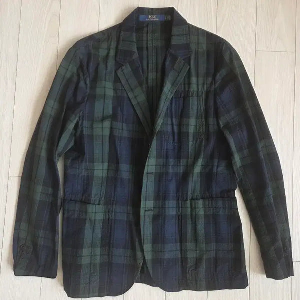 [BUNJANG] Polo Ralph Lauren Black Watch Seersucker Jacket / 폴로 블랙와치 시어서커 자켓