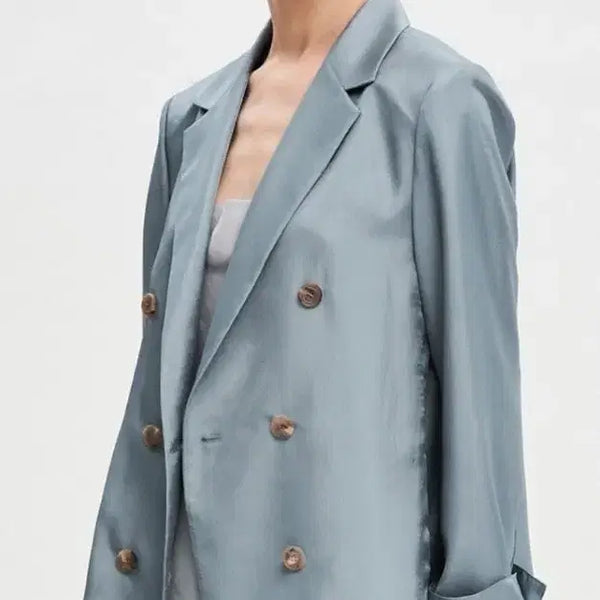 [BUNJANG] TIME Silky Jacket & Camisole Top Set / 거의새거) 타임 (TIME) 실키 재킷 & 캐미솔 탑