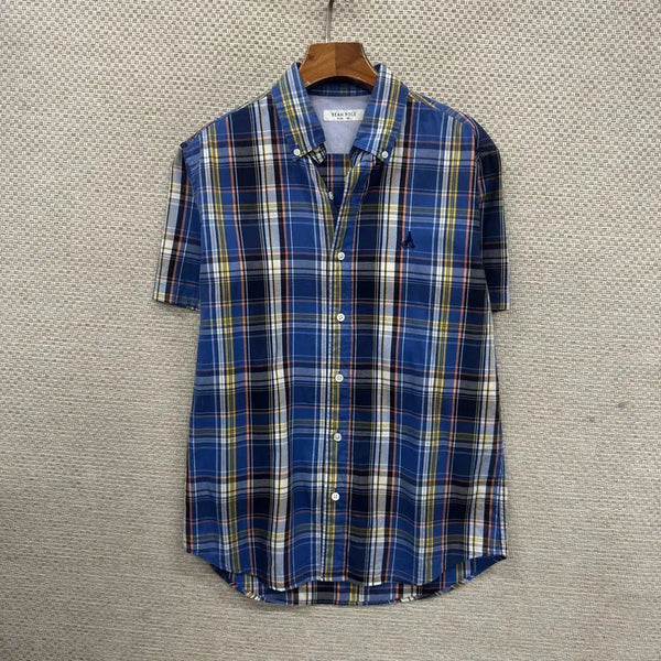 [BUNJANG] Beanpole Slim Fit Short Sleeve Shirt Size 95 / 빈폴 슬림핏 반팔 셔츠 95 D03112