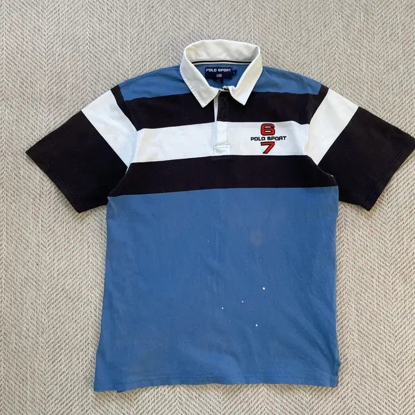 [BUNJANG] 00s Polo Sport Rugby Collar T-Shirt / 00s Polo sport 폴로 스포츠 럭비 카라 티셔츠