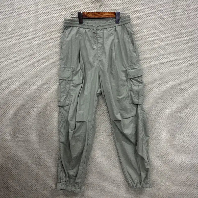 [BUNJANG] Customellow Sad Smile Woven Cargo Pants / 커스텀멜로우 새드스마일 우븐 카고 츄리닝바지 S D03120