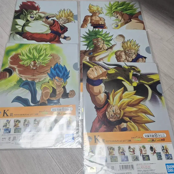 [BUNJANG] Dragon Ball Clear File Bundle Set (5 Pieces) / 드래곤볼 클리어파일 5개 일괄판매