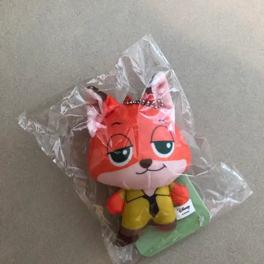 [BUNJANG] Disney Zootopia Nick Wilde Plush Keychain / 디즈니 정품 주토피아 닉 와일드인형 키링