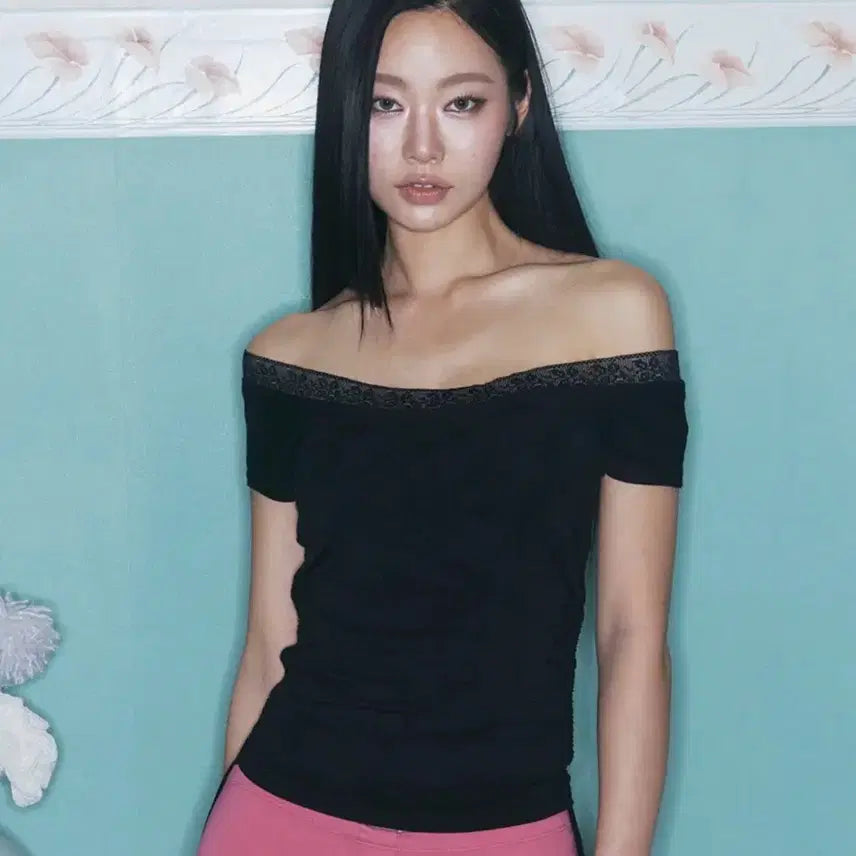[BUNJANG] Please Follow Maya Lace Shirring Top / 플리즈노팔로우 Maya lace 셔링탑