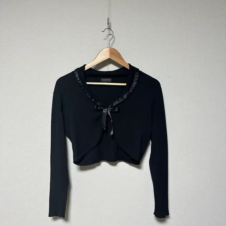 [BUNJANG] Lanvin Black Ribbon Detail Cardigan / 랑방 가디건