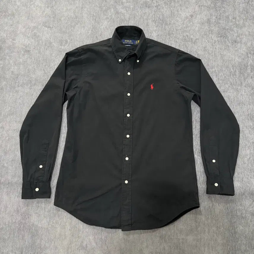 [BUNJANG] Polo Ralph Lauren QR Tag New Model Black Shirt / S 폴로랄프로렌 QR택 신형 블랙 셔츠