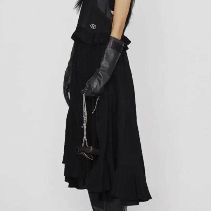 [BUNJANG] Lucky Chouette Denim Mix Slip Dress / 럭키슈에뜨 데님 믹스 슬립 드레스