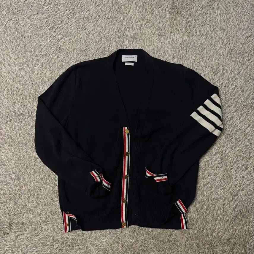[BUNJANG] Thom Browne Milano Stitch Cardigan Size 3 Navy / {3}톰브라운 밀라노스티치 가디건