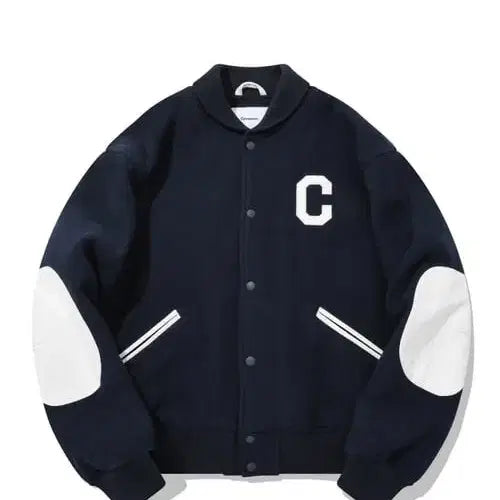 [BUNJANG] Covernat C Logo Wool Varsity Jacket / 커버낫 C 로고 울 바시티 자켓