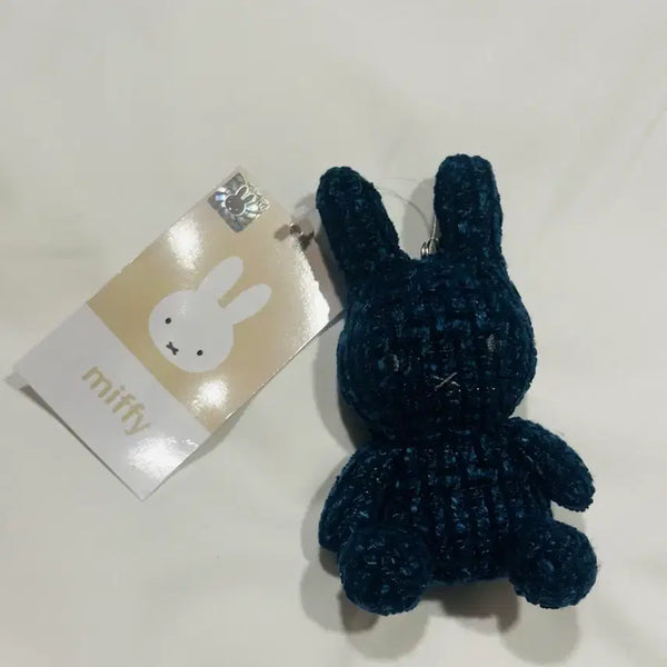 [BUNJANG] Tweed Miffy Keyring Navy / 트위드 미피 키링 네이비