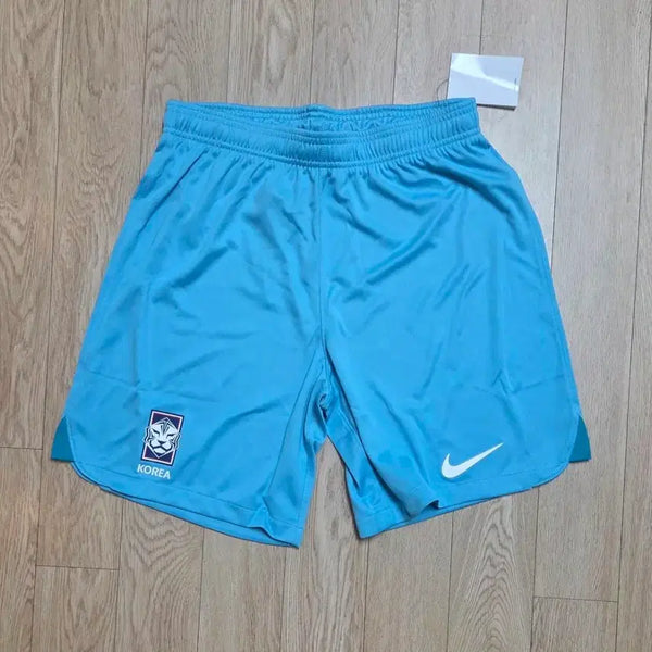 [BUNJANG] Nike Korea National Football Team Sky Blue Training Shorts XL (28) / 미사용 나이키 한국 축구 국대 하늘색 트레이닝 반바지 XL사이즈 (28)