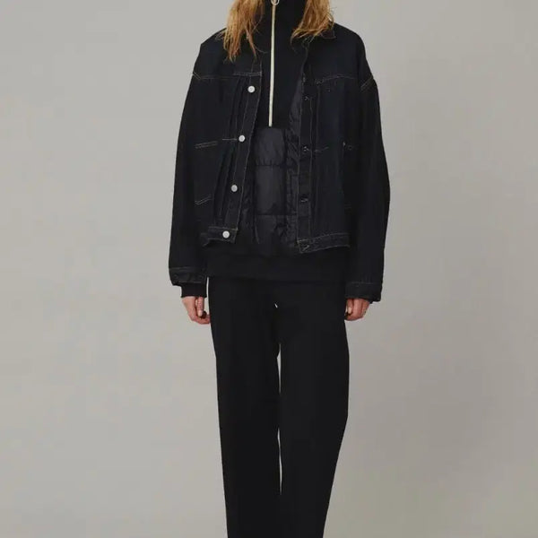 [BUNJANG] Kaptain Sunshine 23FW Quilting Pullover Jacket Navy / 캡틴선샤인 23fw 퀼팅 풀오버 자켓 네이비 38사이즈