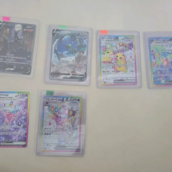 [BUNJANG] Pokemon Card Set with Glaceon V, Rayquaza V Special Inclusion (6 Types) / 포켓몬카드 블래키v, 레쿠자v특일포함 6종팔아요