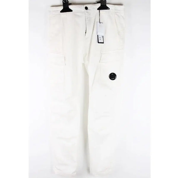 [BUNJANG] CP Company Lens Cargo Jogger Pants White (Size 50) / [N급,당일발송] CP컴퍼니 렌즈 카고 조거 팬츠 화이트 50(32~34