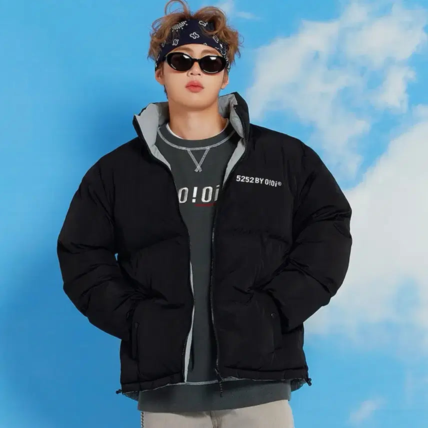 [BUNJANG] oioi Reversible Padded Jacket Black L / oioi(오아이오아이) 블랙 양면 패딩 L