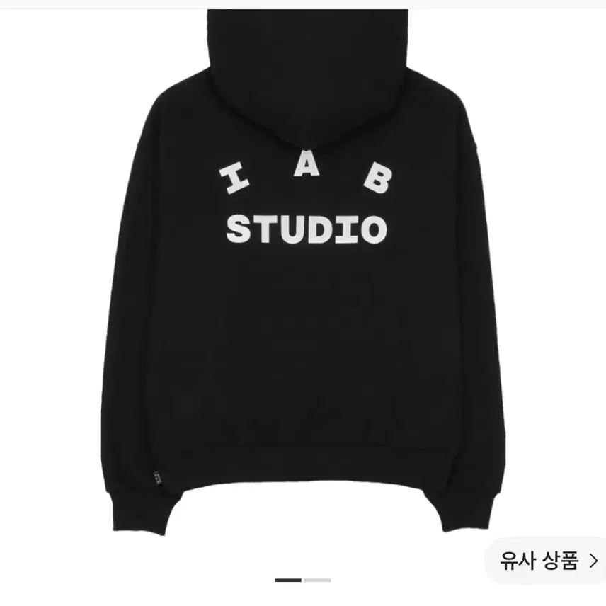 [BUNJANG] IAB Studio Black Hoodie M / IAB 아이앱스튜디오 후드 블랙 M