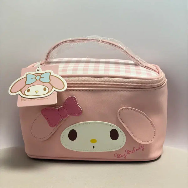 [BUNJANG] My Melody Pink Plaid Pouch / 마이멜로디 파우치 핑크색 체크 무늬