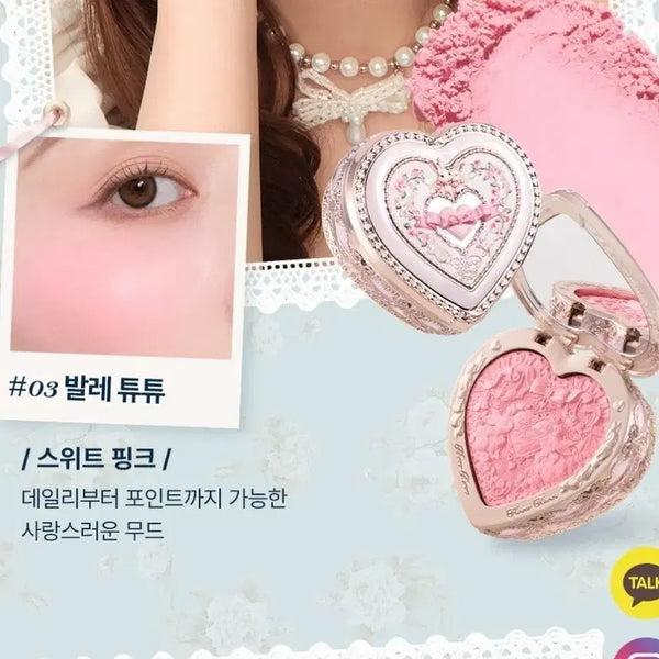 [BUNJANG] Flower Knows Bunny Garden Embossing Blusher No. 3 Ballet Tulle / 새제품) 플라워노즈 버니가든 엠보싱블러셔 3호 발레튜튜 국내공식판매